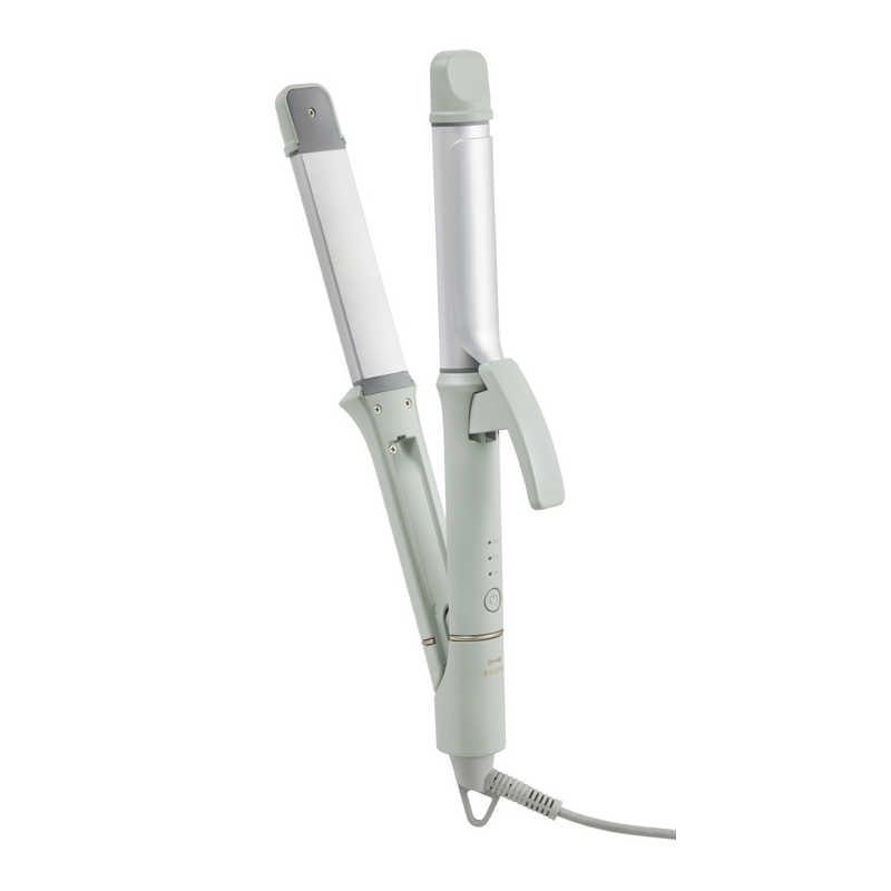 BRUNO　ブルーノ　2WAYヘアアイロン 32mm 140℃～200℃ 交流(コード)式 グリーン　BOE147-GR