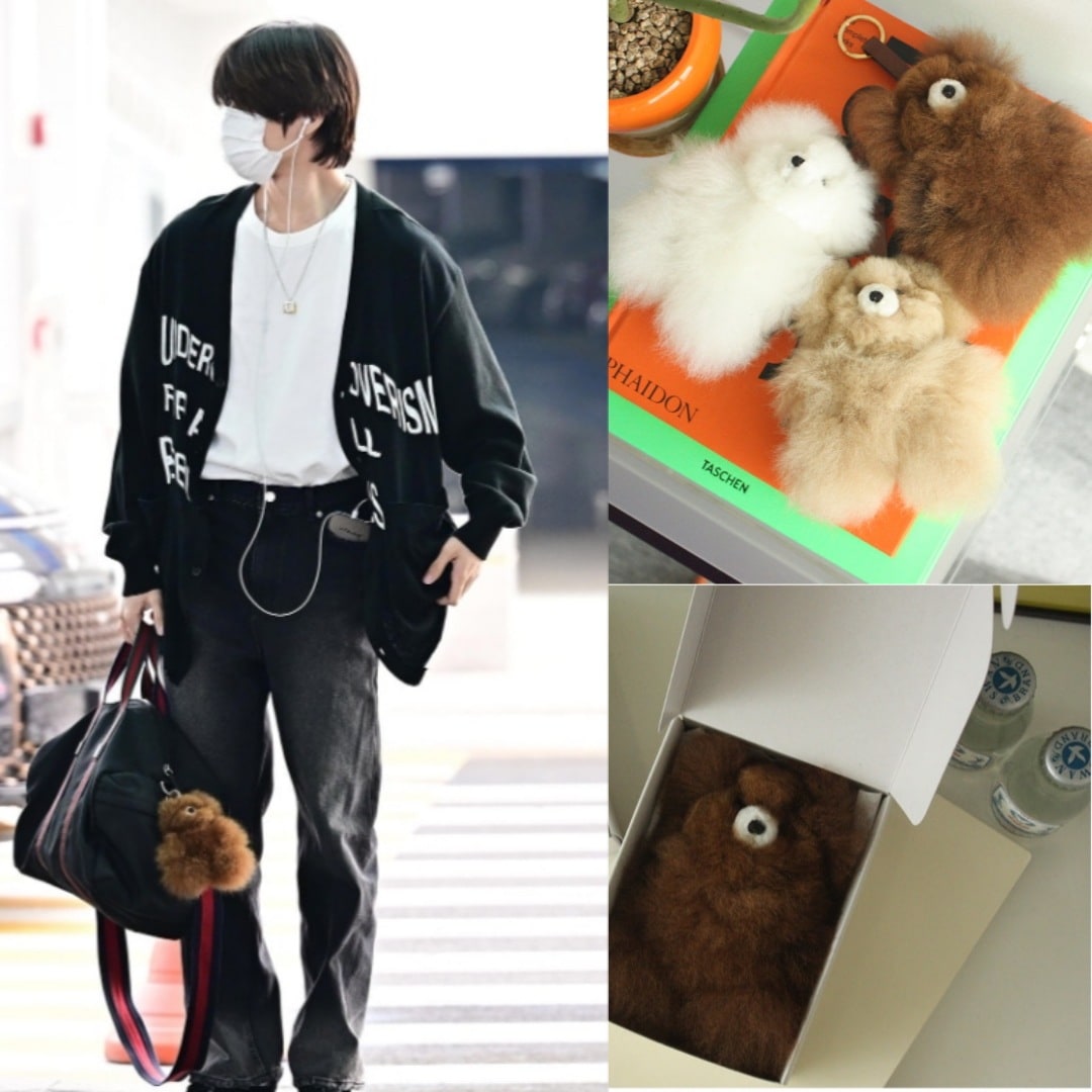 [TXTボムギュ着用]ARTE SEOUL Alpaca Teddy bear Keyring アルパカキーリング アルパカキーホルダー 韓国人気の純正品TXT BeomGyu着用