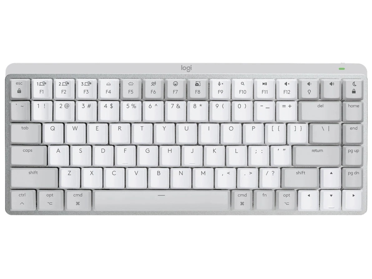 MX MECHANICAL MINI for Mac Minimalist Wireless Illuminated Keyboard KX850M 茶軸 [ペイルグレー]ワイヤレス キーボード