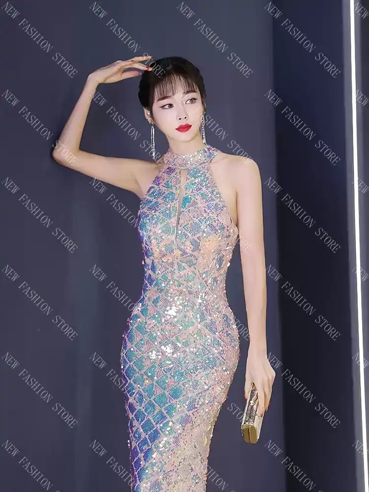 ネックフィッシュテールスパンコールガール-99