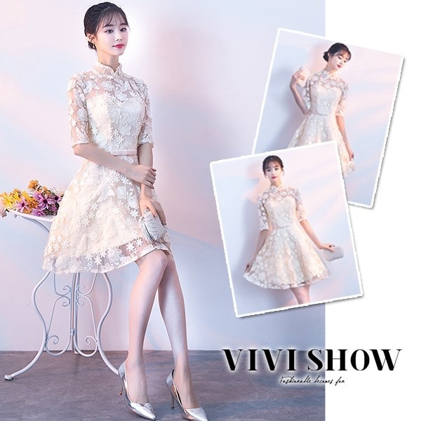 パーティードレス 結婚式ドレス ミニ丈ドレス 上品 大人 可愛い 花嫁 演奏会 二次会 披露宴 成人会 お呼ばれ 7,533円