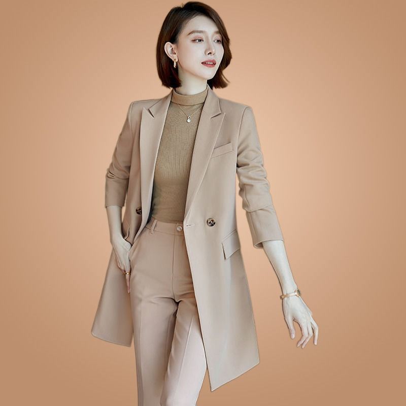 涼しく楽ちんセットアップ 春トレンチコート スーツ襟 トレンチコート ジャケット おしゃれ カジュアル OL通勤 百掛け 着痩せ スーツ 二点セット 気質 高級感 エレガント ジャケット セット