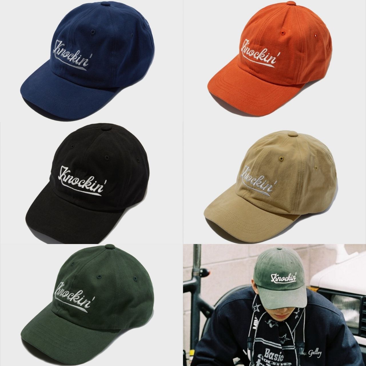 KNOCKIN LOGO B.B CAP [5Colors]