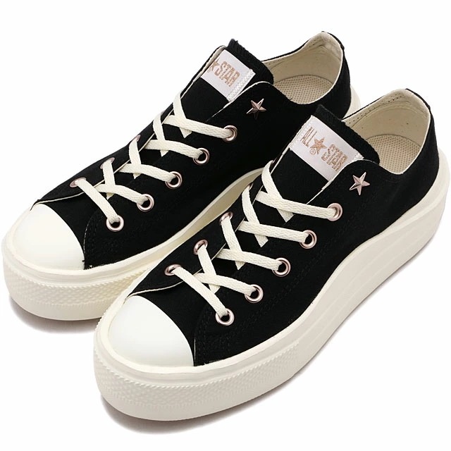 スニーカー オールスター ライト PLTS II PG OX [31314912] ALL STAR LIGHT レディース 靴 ローカット 厚底シューズ ブラック 正規取扱店