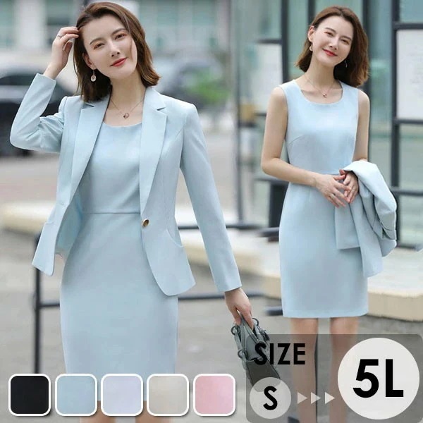 早く買いに来て スーツ レディース セットアップ フォーマル ビジネス 面接 オフィス リクルート入園式 入学式 卒業式 卒園式 服装 ママ 母親 七五三 お宮参り ワンピーススーツ セ