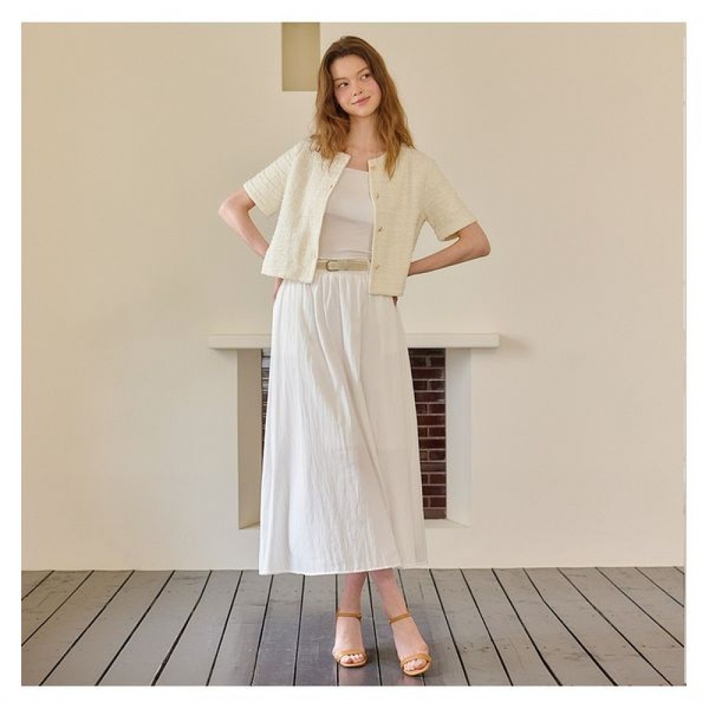 [ヴィッキー] フレアバンディングロングスカート&ベルトセット (TKSAE2345)