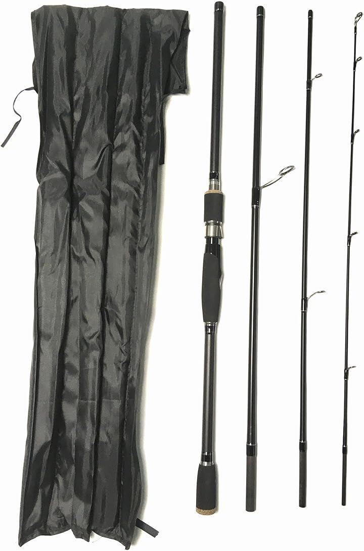 EVA スピニングロッド 投げ竿 シーバス ルアーロッド サーフロッド ヒラメ トラウト マゴチ(9フィート (2.7m) スピニングパックロッド 4ピース ML, 9ft)