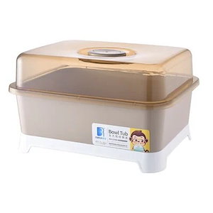 水切り食器棚食器台所食器収納蓋付きプラスチック二重食器棚水切りラック