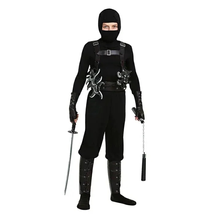 ハロウィン コスプレ 衣装　キッズ　ジュニア 忍者 警察 ポリス 武装 男の子 反テロリズム 部隊 武装警察　コスチューム コスプレ 仮装 変装 イベント パーティー グッズ 衣