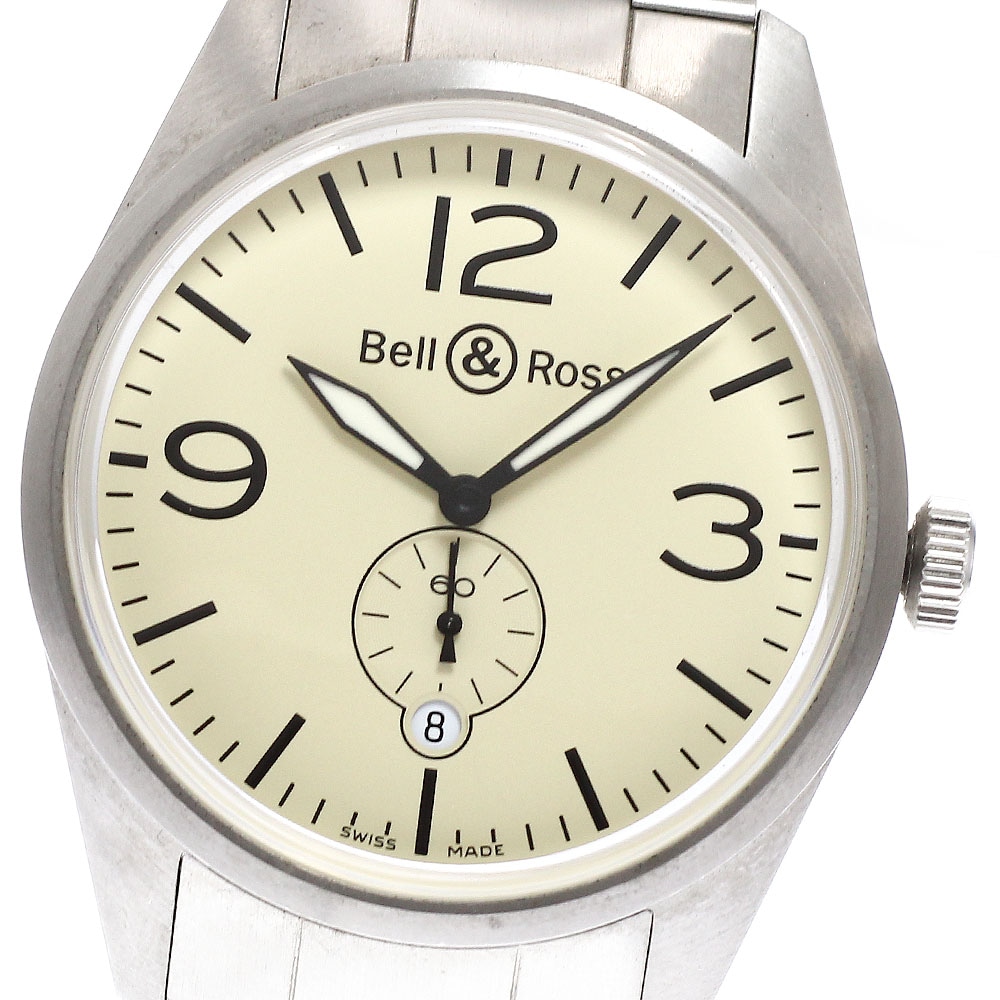 ベル＆ロス Bell＆Ross BR123-95 ヴィンテージ スモールセコンド デイト 自動巻き メンズ 美品 _938604【中古】