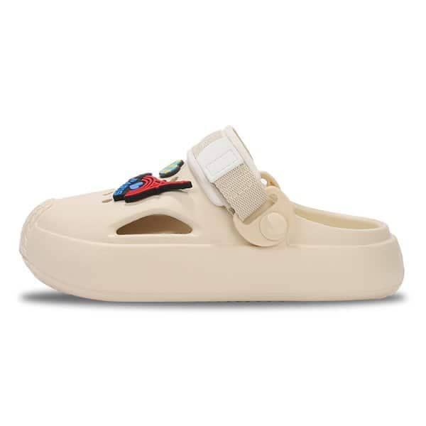 キッズボンボンクロッグアイボリーEL4C074IVO