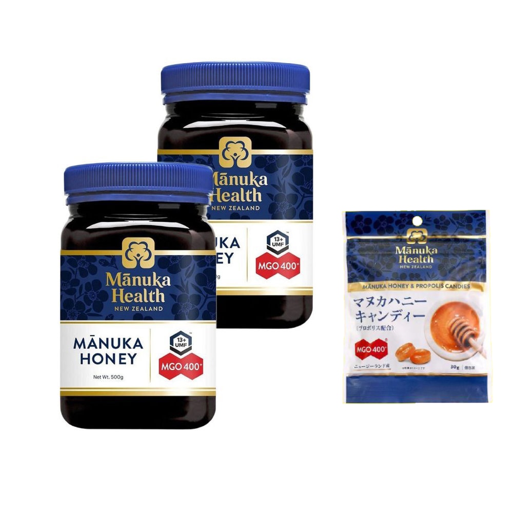 マヌカハニー 蜂蜜 MGO400+ 500g 2個セット 正規品 UMF13+蜂蜜