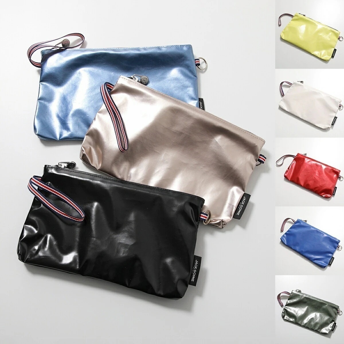 jack gomme ジャックゴム ポーチ LIGHT ORIGINAL 1964 PACO レディース 小物入れ リストレット付き 軽量 鞄 カラー8色