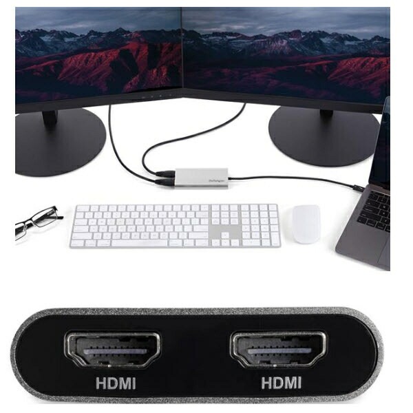StarTech.com [TB32HD24K60] Thunderbolt 3 - 2ポートHDM