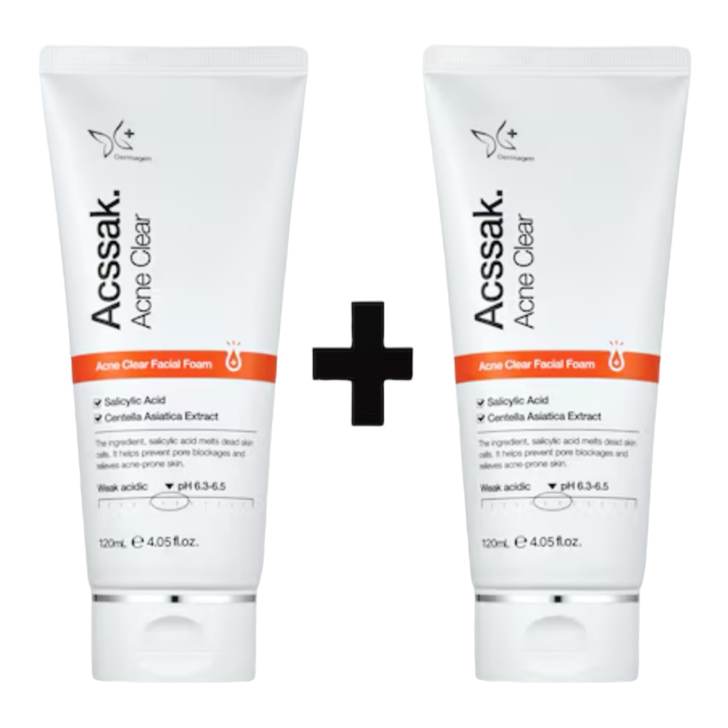 ACSSAKニキビ洗顔料120ml+120ML