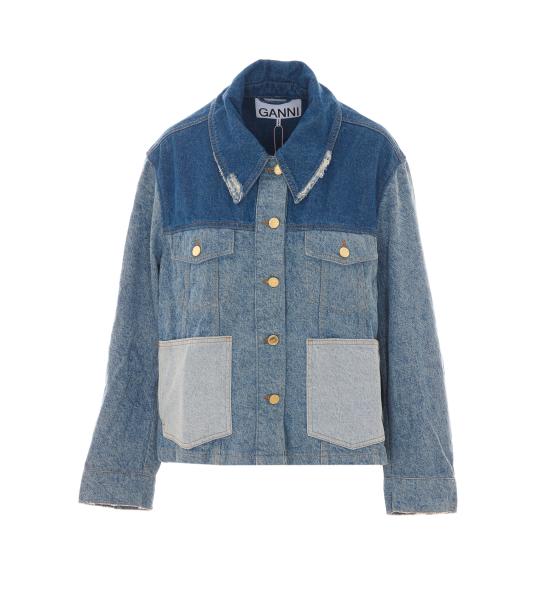 GANNI Women Suit Jackets A1010180 567 Blue