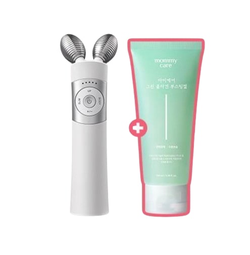 「3色・ホワイトorピンクorパープル」 小顔マッサージ EMSブイセラ+専用ブースティングジェル + マスクパックギフト