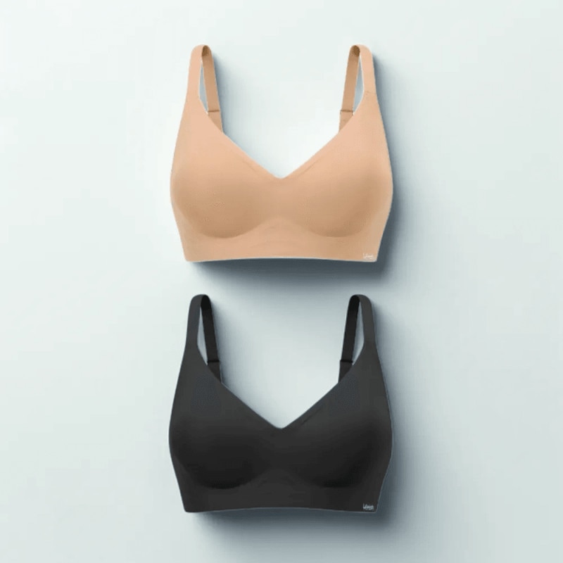 [2枚組] ベリシ 涼感ボリュームフィットブラ！夏の汗対策・蒸れにくいクールインナー！脇高・楽ちん補正