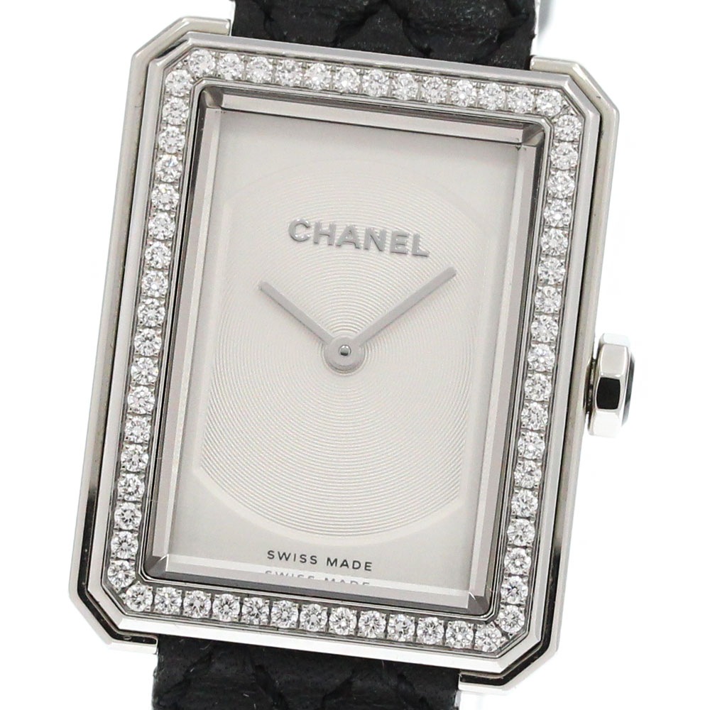 シャネル CHANEL H6955 ボーイフレンド ダイヤベゼル クォーツ ボーイズ 内箱付き_865869【中古】 272,475円
