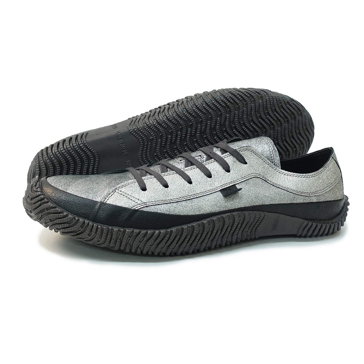 スニーカー SPM-110V ガンメタル メンズ レディース 革 カンガルーレザー ローカット クラッキングレザー