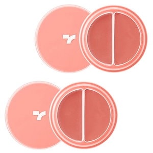 チークトン リップアンドチーク デュオバーム 4.8g, 04ベビーピーチ, 2個