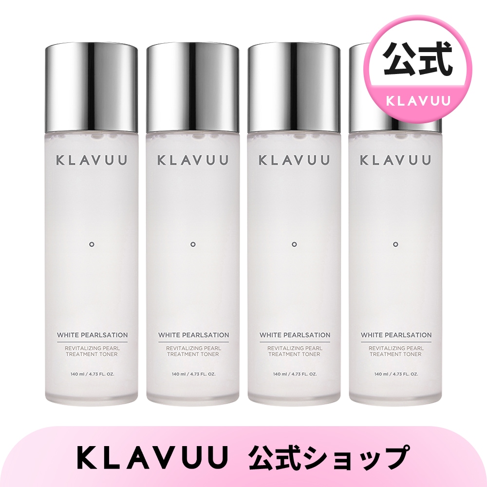 【4個セット】リバイタライジング パール トリートメント トナー140ml / トーンアップ, ツヤ, ヒアルロン酸, 保湿, ナイアシンアミド