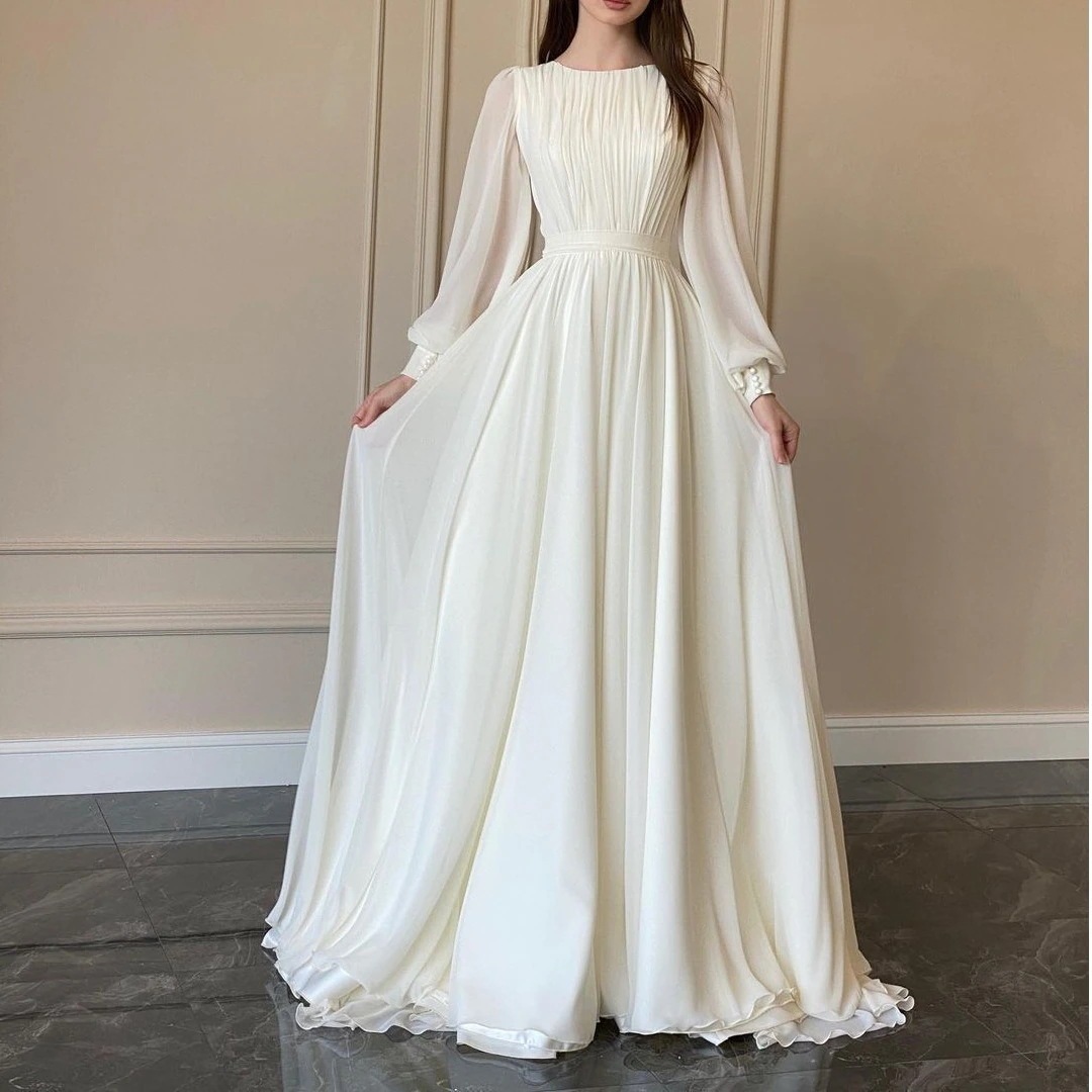 パーティードレス 長袖ワンピース ランタン袖 気質 感　韓国ファッション レディース ブライズメイド ドレス パーティー 結婚式 ドレス お呼ばれ ワンピ パーティードレス