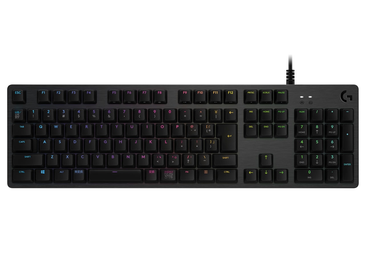 G512 Carbon RGB Mechanical Gaming Keyboard (Clicky) G512-CK [カーボンブラック] 有線キーボード