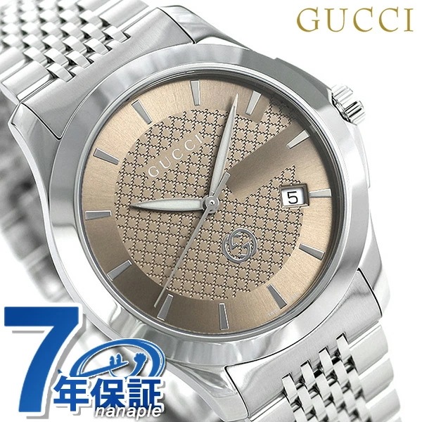 グッチ 時計 Gタイムレス 40mm メンズ 腕時計 YA1264107 GUCCI ブラウン