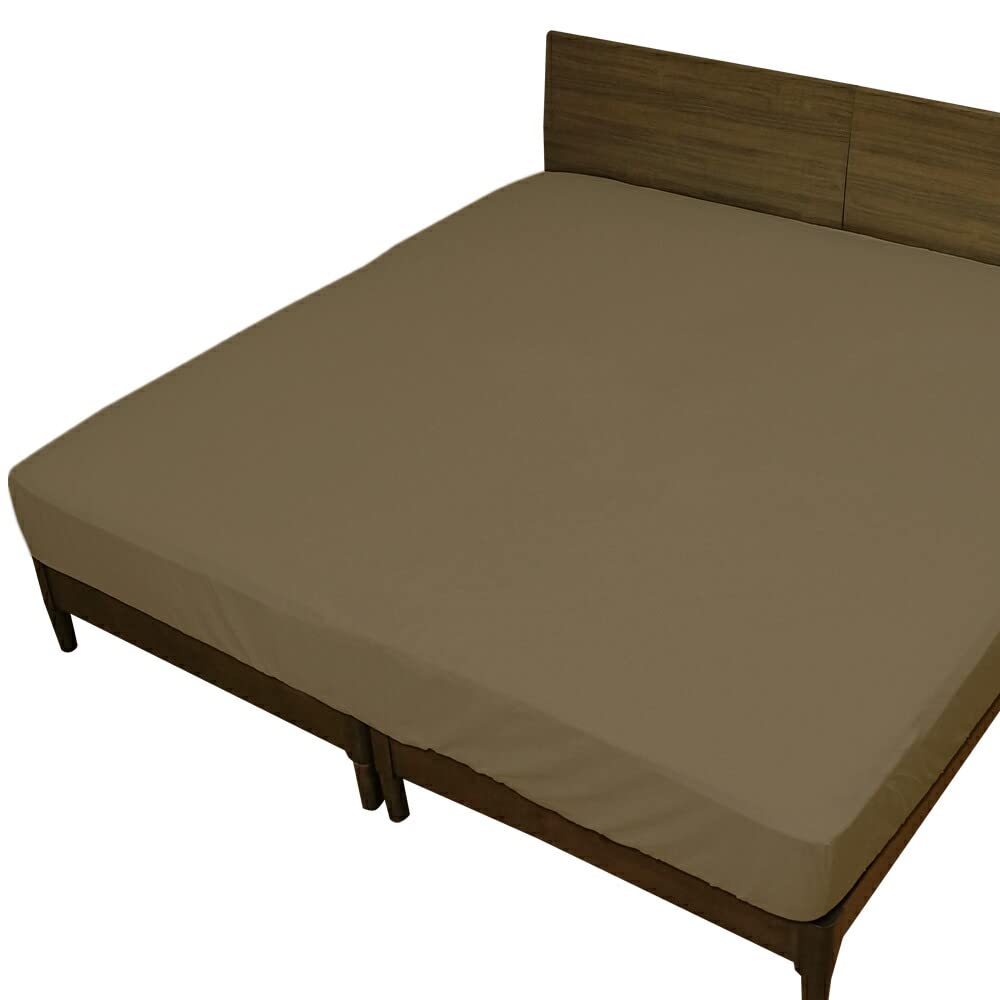 【デイリーコレクション】 ボックスシーツ 綿100% ゴム留め マットレスカバー G01 マチ幅30cm (マットレス厚25cmまで対応) ベッドカバー ベッドシーツ 幅291×長さ195cm(3台用