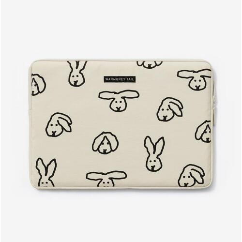 WARMGREYTAIL ノートパソコン ナイロンポーチ BunnyBunny Cream (12,14,16inch)