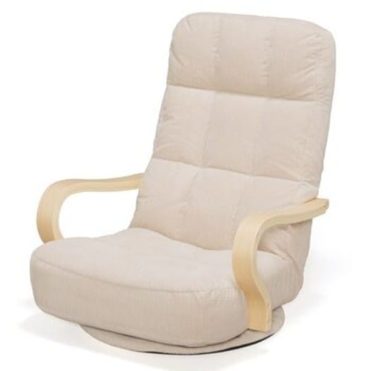 [倉庫管理]　アイリスオーヤマ ウッドアームチェア WAC-K