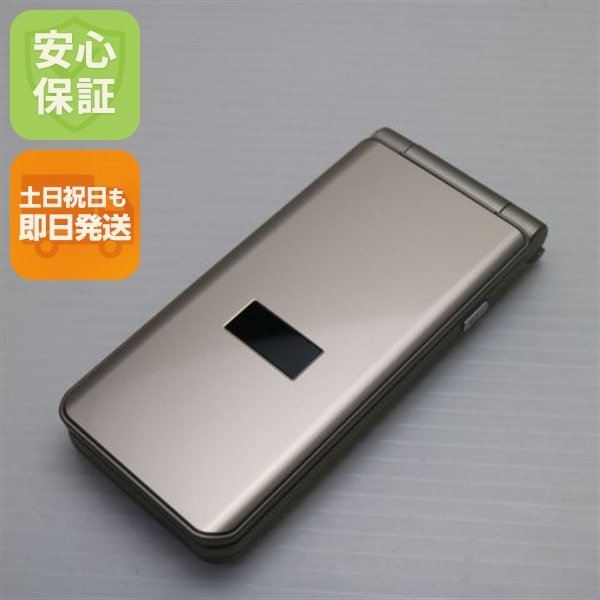 新品同様 arrows ケータイ ベーシック F-41C ゴールド スマホ 白ロム 中古 土日祝発送OK 135