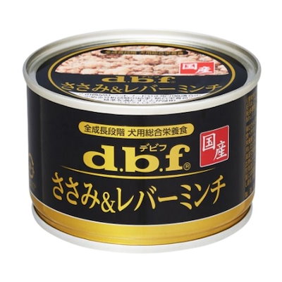 他サイト： dbf(デビフ) 缶詰 犬用総合栄養食 ささみ&レバーミンチ 150g 6個セットの商品画像