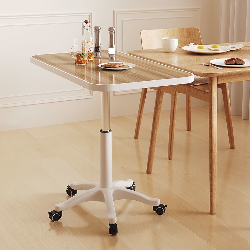プーリー付き移動可能パソコンデスクノートパソコン昇降可能テーブル家庭用配膳テーブルベッドサイドソファーサイドテーブル