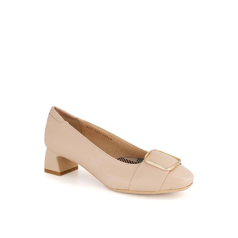 女性靴 4cm ベーシックパンプス DLF409LS58 (ピンク)