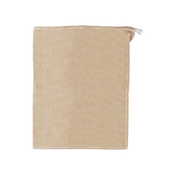 （まとめ）強力カラー袋 ベージュ 容量20L しぼりロープ付 1セット（10枚）[x3]