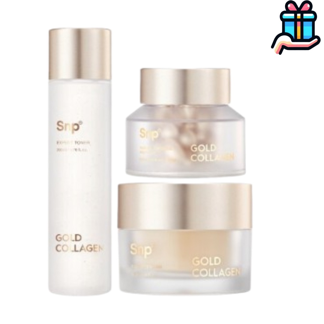 [BEST企画セット3種]ゴールドコラーゲン エキスパート エッセンス トナー 200ml+カプセル アンプル 30個+弾力クリーム 50ml 韓国コスメ スキンケア 弾力 コラーゲン しわ しっとり 8,166円