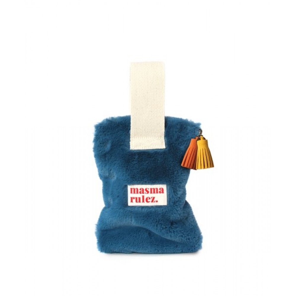 MASMARULEZ ストラップポーチ _ ボディピーコックブルー