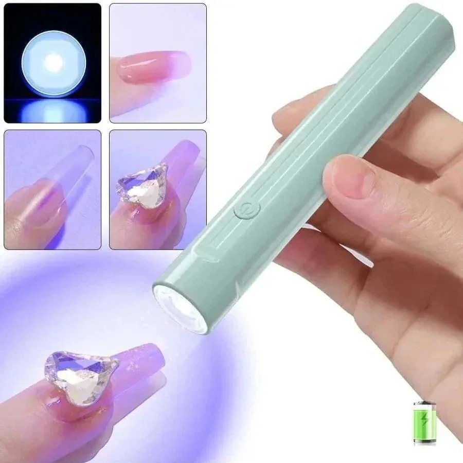 【最短3日発送】福袋25LED & UV ネイルライト3W ペン型 ジェルネイルライトスタンド付き UV LEDライト ネイル レジン用 ライトプロ用 ミニ硬化ライト 全ジェル対応 充電式手足両用