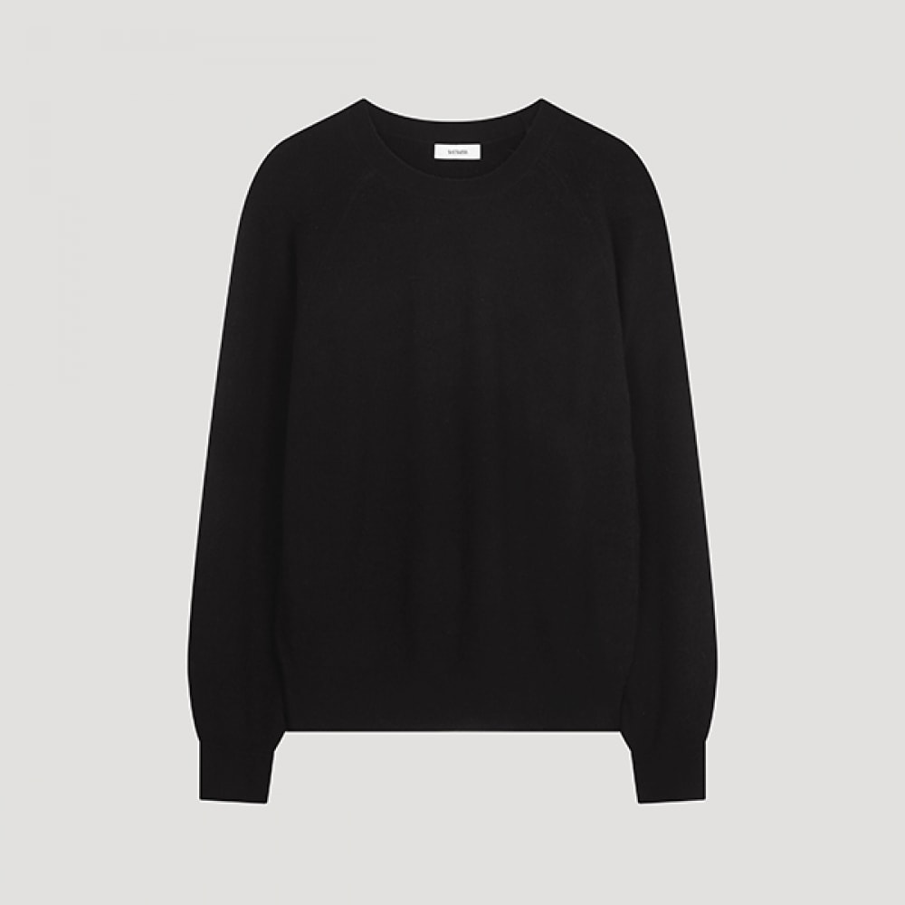 (シールズミス) ラグランラウンドネックニット_SSKPOO42680_BK