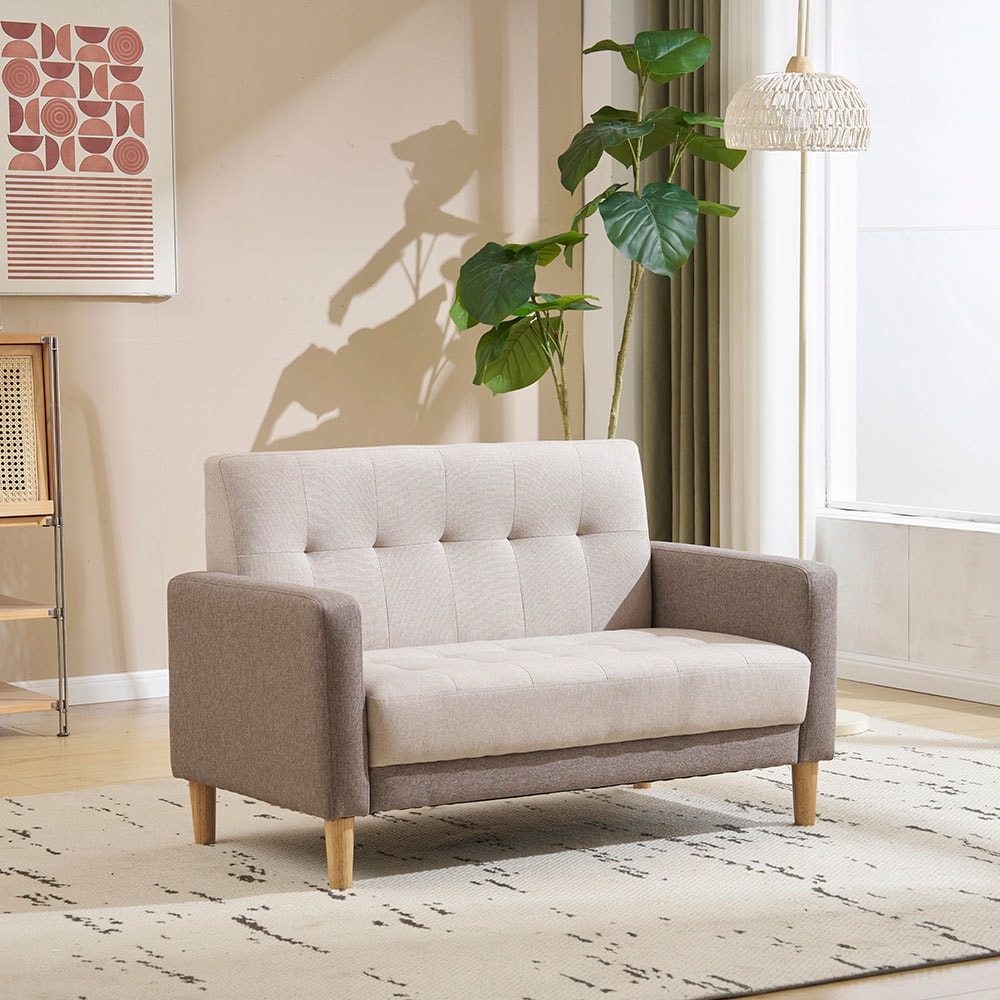 【国内即日発送】ソファー 二人がけソファー 2人掛け 幅105cm高さ12cmリビングソファ 肘付き ロボット掃除機も通れる ベルベット調 かんたん組立 1人用にも おしゃれ かわいい