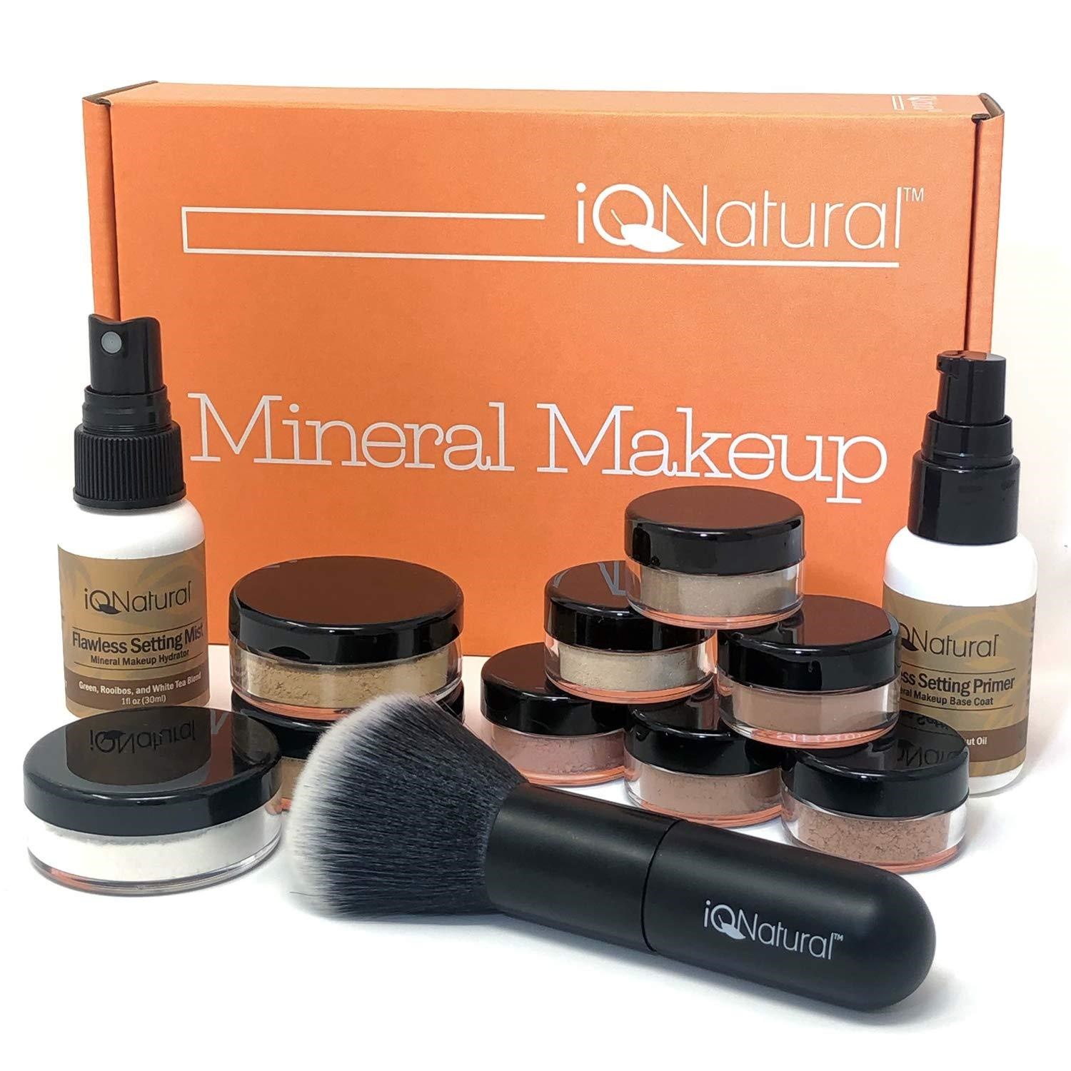 IQ Natural Mineral Makeup Set - 12 Piece Bare Matt