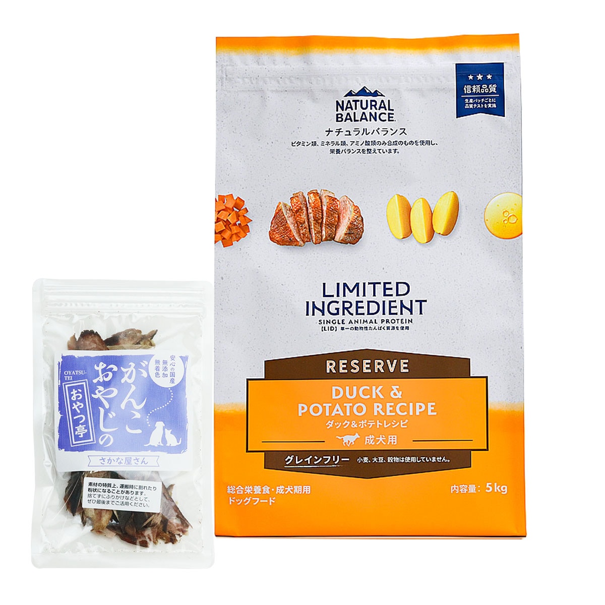 LIDグレインフリー 成犬用 ダック＆ポテト 5kg【お試し国産お魚おやつ約20g付き】