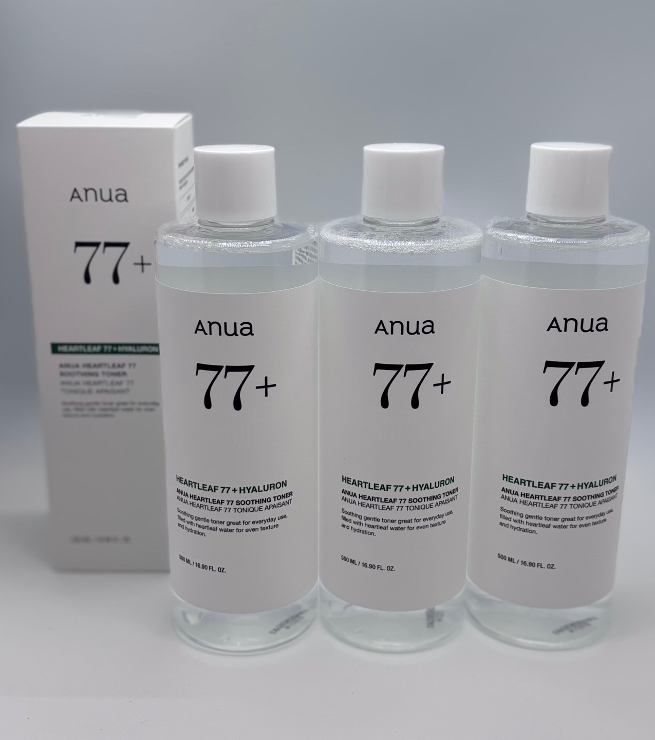 オソンチョ 77 スージング トナー 500ml, 3個