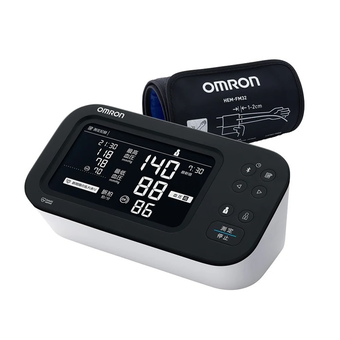 上腕式血圧計 HCR-7728T 液晶バックライト機能あり