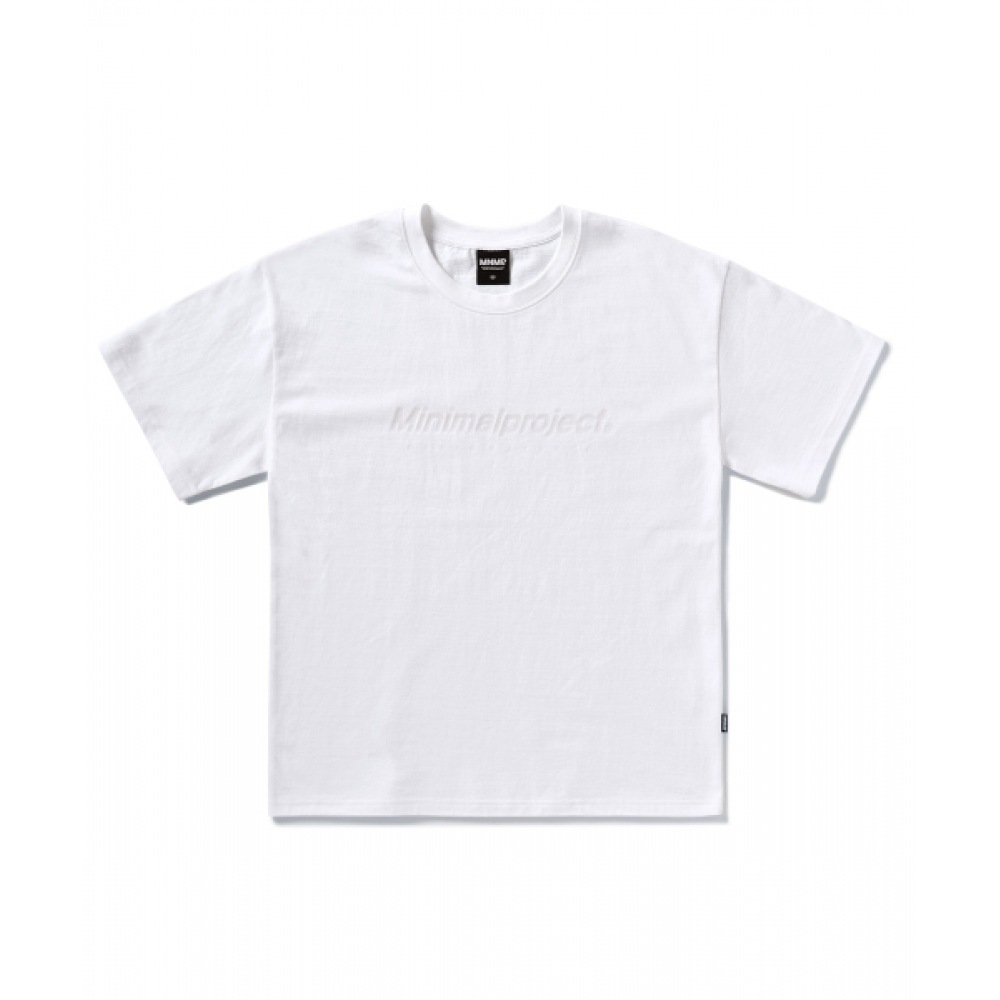 ミニマルプロジェクトシグネチャーシリコンロゴショートスリーブ Tシャツ MST160 [ホワイト]