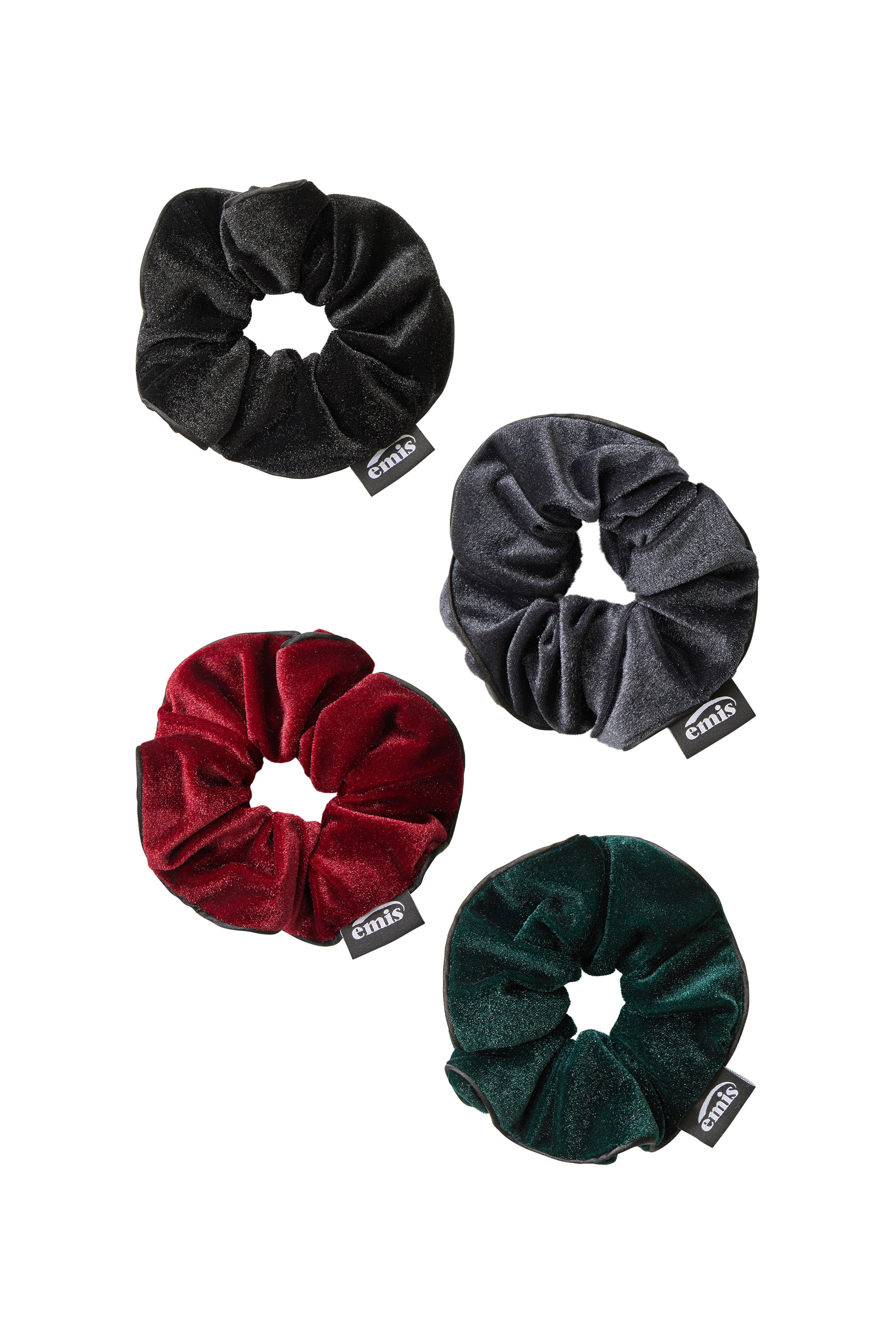 【EMIS】 GLITTER VELVET SCRUNCHIE :4COLOR