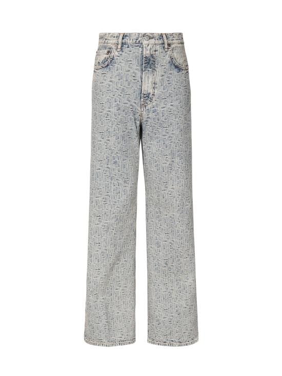 ACNE STUDIOS Women Denim Pants A00446 BUF Blue beige
