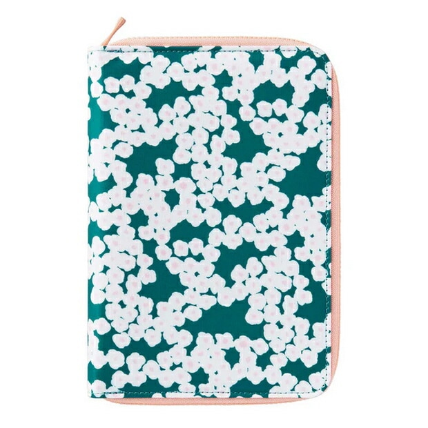 （まとめ買い）HITOTOKI NOTE 手帳のように使えるノート コミックサイズ ラウンドジップタイプ フラワー HN-CF04 [x3]